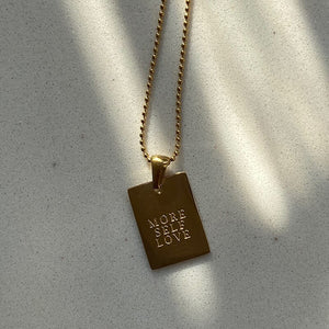 18k Gold Necklae "More Self Love" layered pendant necklace  Necklace Womens Silver Cubic Zirconia Icy Bae Icy Szn UK Worldwide Shipping Kylie Jenner Kim Kardashian Jewellery