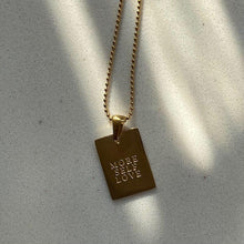 Load image into Gallery viewer, 18k Gold Necklae &quot;More Self Love&quot; layered pendant necklace  Necklace Womens Silver Cubic Zirconia Icy Bae Icy Szn UK Worldwide Shipping Kylie Jenner Kim Kardashian Jewellery
