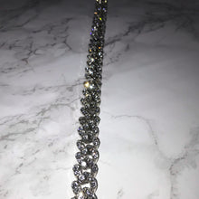 Load image into Gallery viewer, Silver Gold Cuban Link Choker VVS Bracelet Necklace Womens Cubic Zirconia Icy Bae Icy Szn UK Worldwide Shipping Kylie Jenner Kim Kardashian Jewellery
