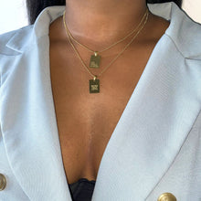 Load image into Gallery viewer, 18k Gold Necklae &quot;More Self Love&quot; layered pendant necklace  Necklace Womens Silver Cubic Zirconia Icy Bae Icy Szn UK Worldwide Shipping Kylie Jenner Kim Kardashian Jewellery
